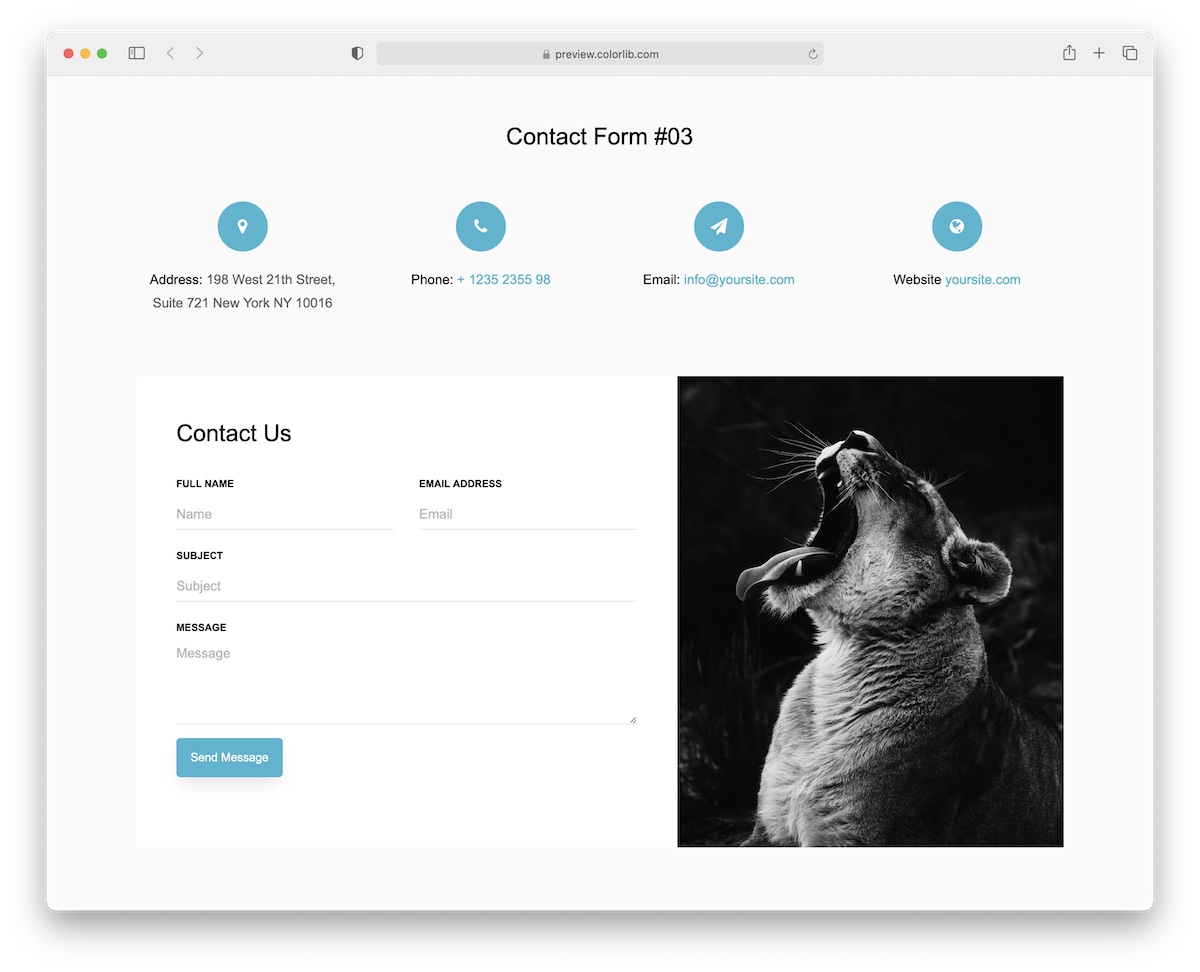 bootstrap contact forms