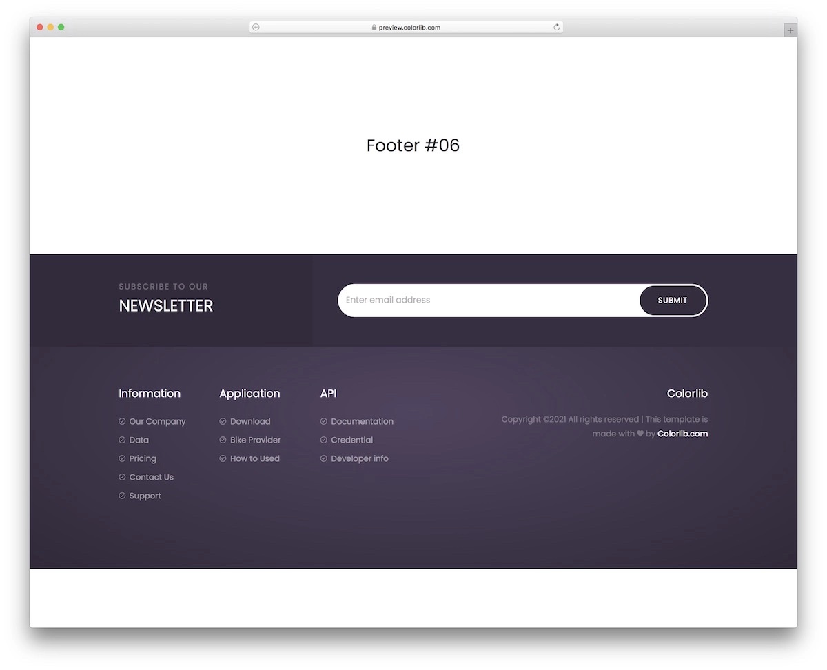 bootstrap footer 16